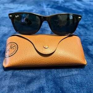 Ray-Ban Black Sunglasses with Brown Case